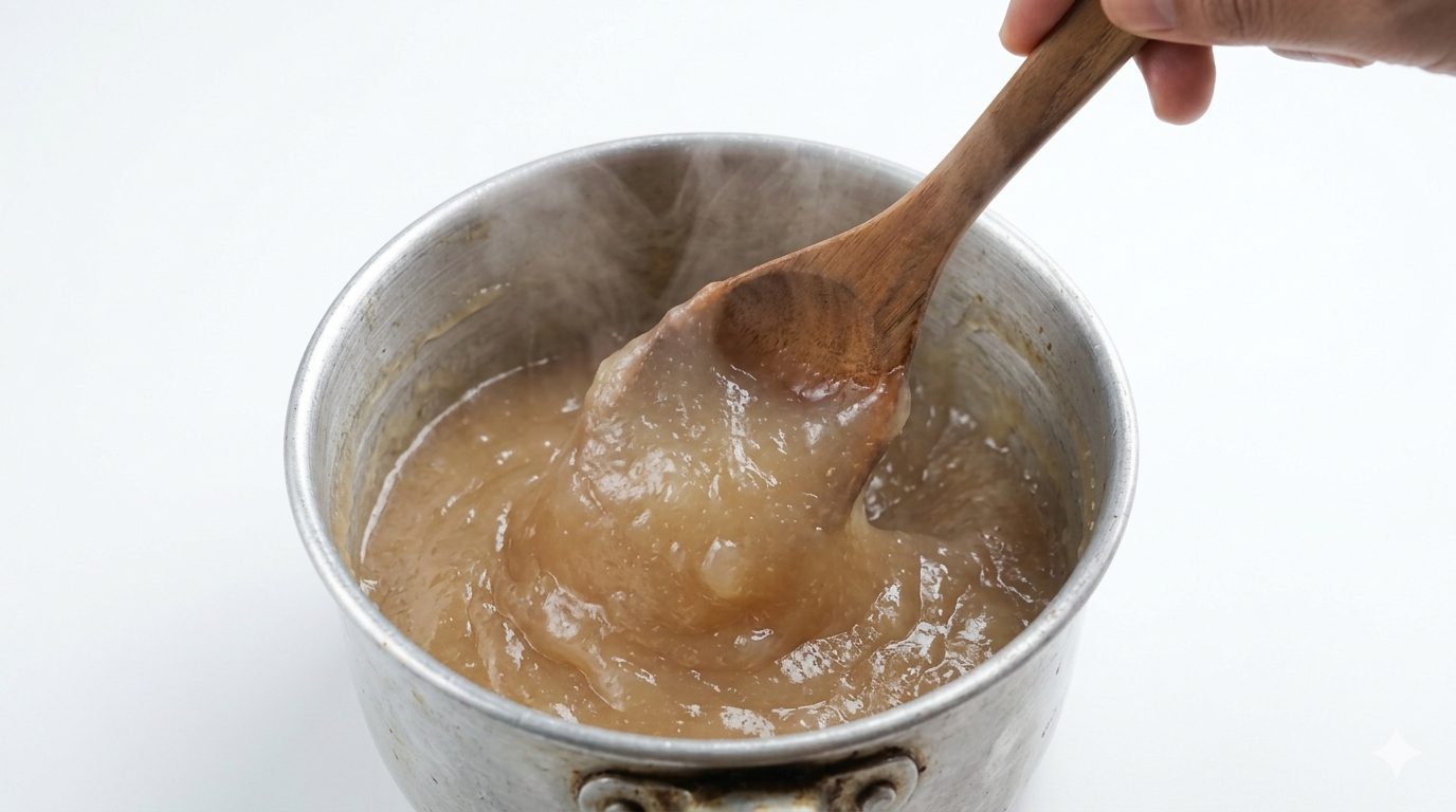 Aduk Jenang Gemi Bubur hingga mengental